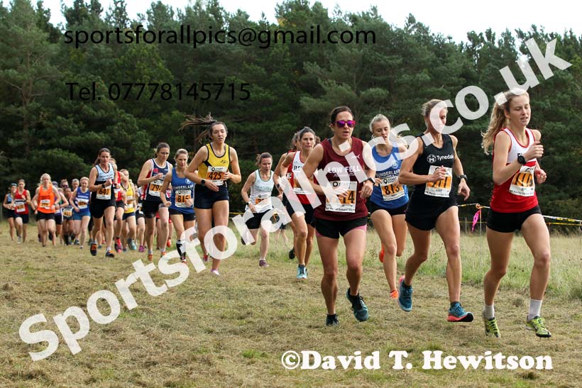 Senior womens 2021 North Eastern Harrier League, Druridge Bay. Photo: David T. Hewitson/Sports for All Pics